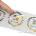 Cooper Plate Sticker Printing matte gold foil copper paper custom stickers Manufactory